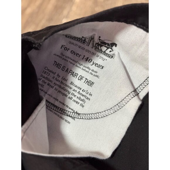 Levi's 559 Jeans Men's 40X30 Black Relaxed Fit Straight Leg Flex Dark Stretch - Picture 11 of 12